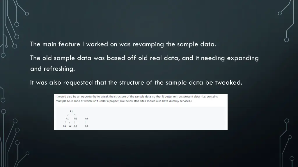 the main feature i worked on was revamping