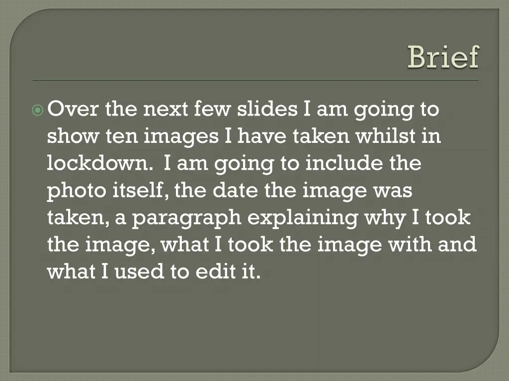 over the next few slides i am going to show