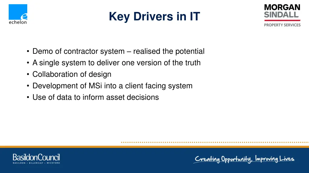 key drivers in it