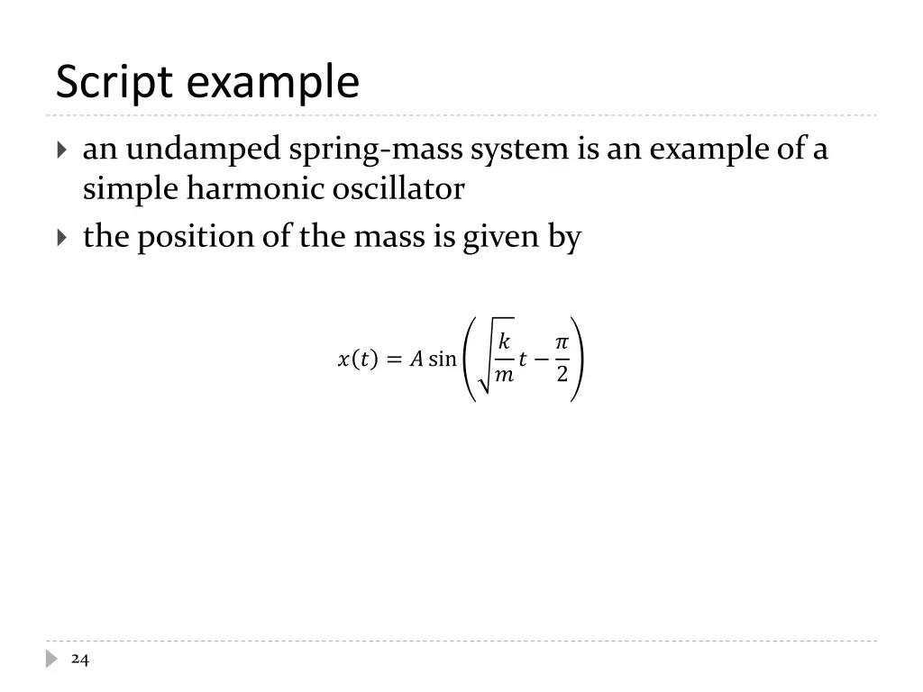 script example