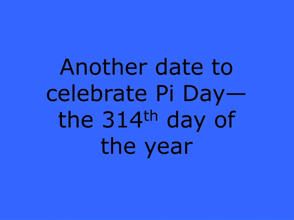 another date to celebrate