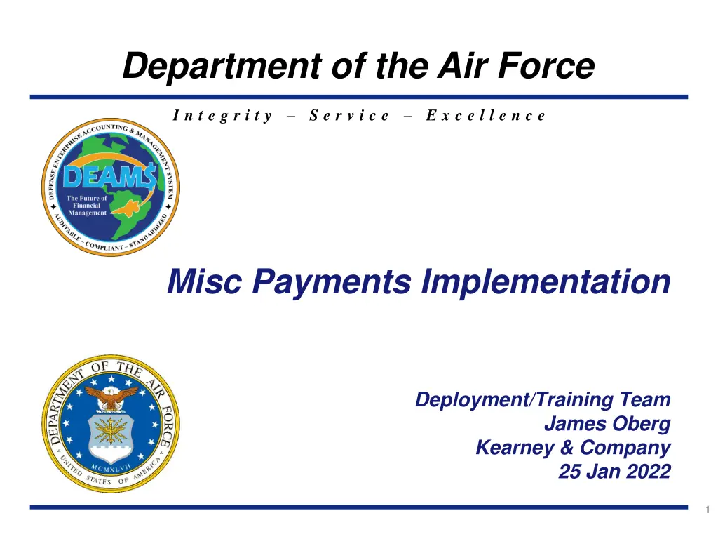 department of the air force