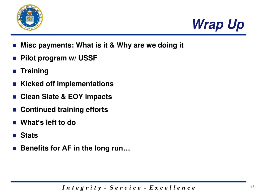wrap up