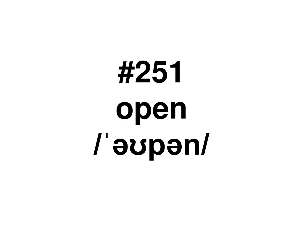 251 open p n