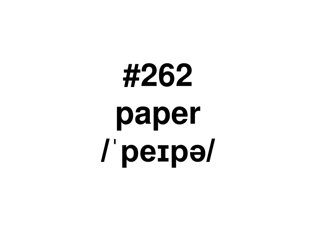 262 paper pe p