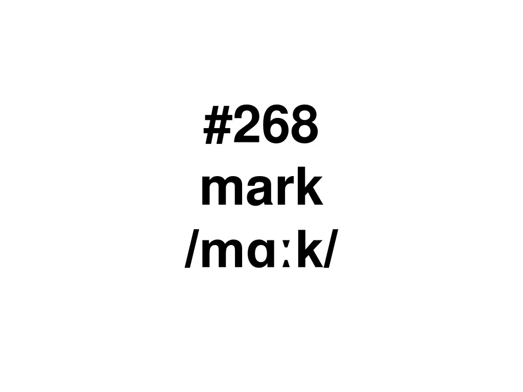 268 mark m k