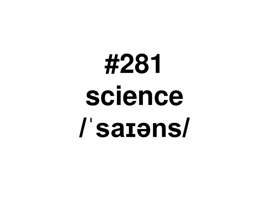 281 science sa ns