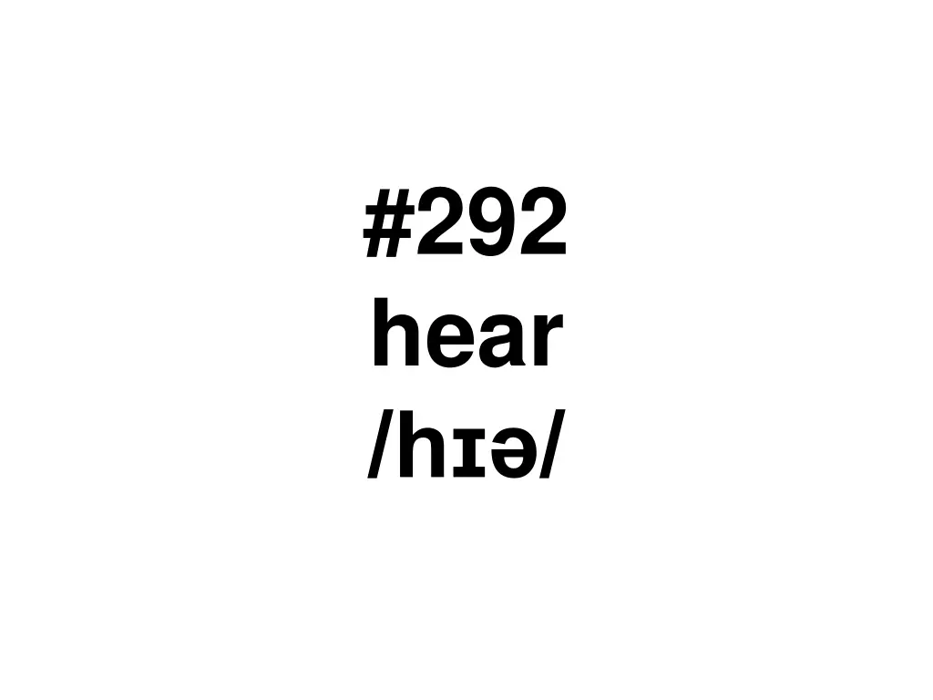 292 hear h