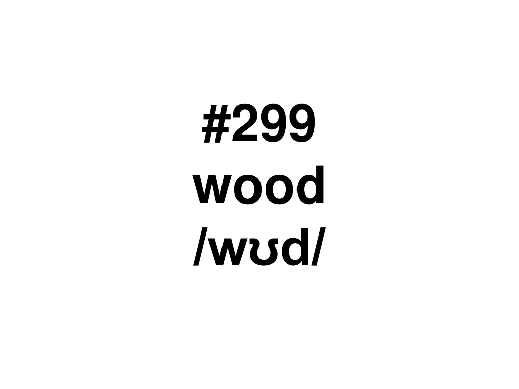 299 wood w d