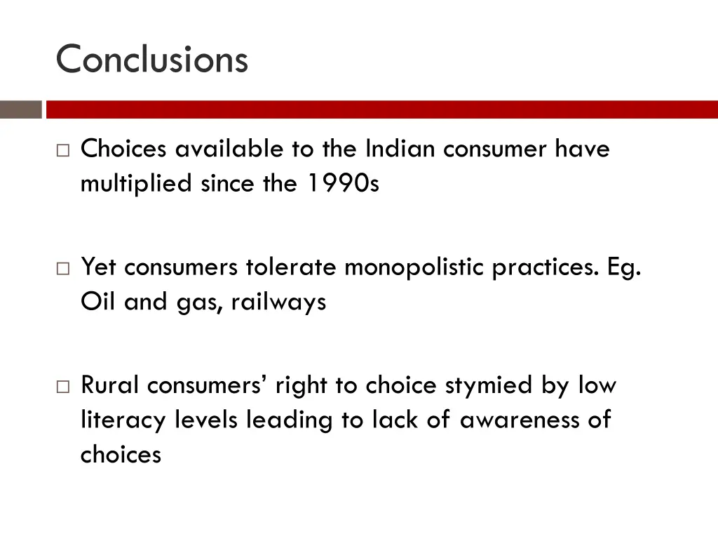 conclusions