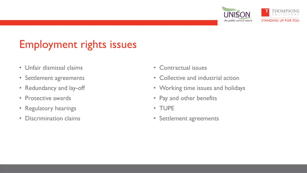 employment rights issues