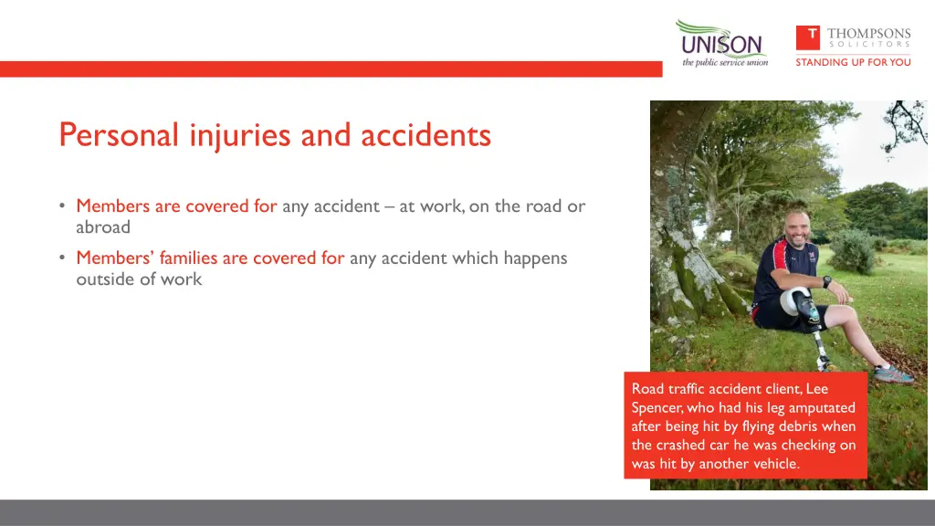personal injuries and accidents