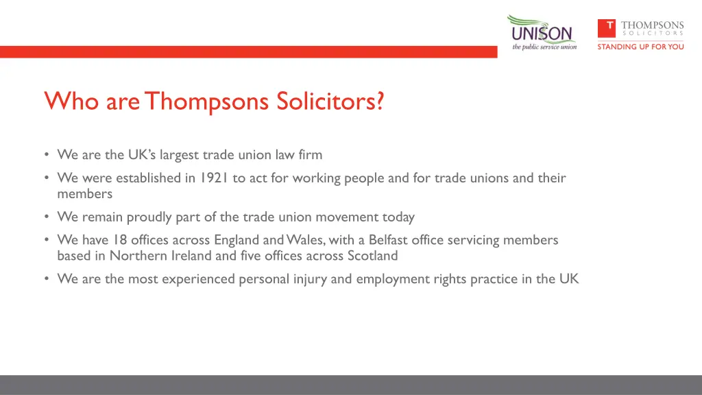 who are thompsons solicitors