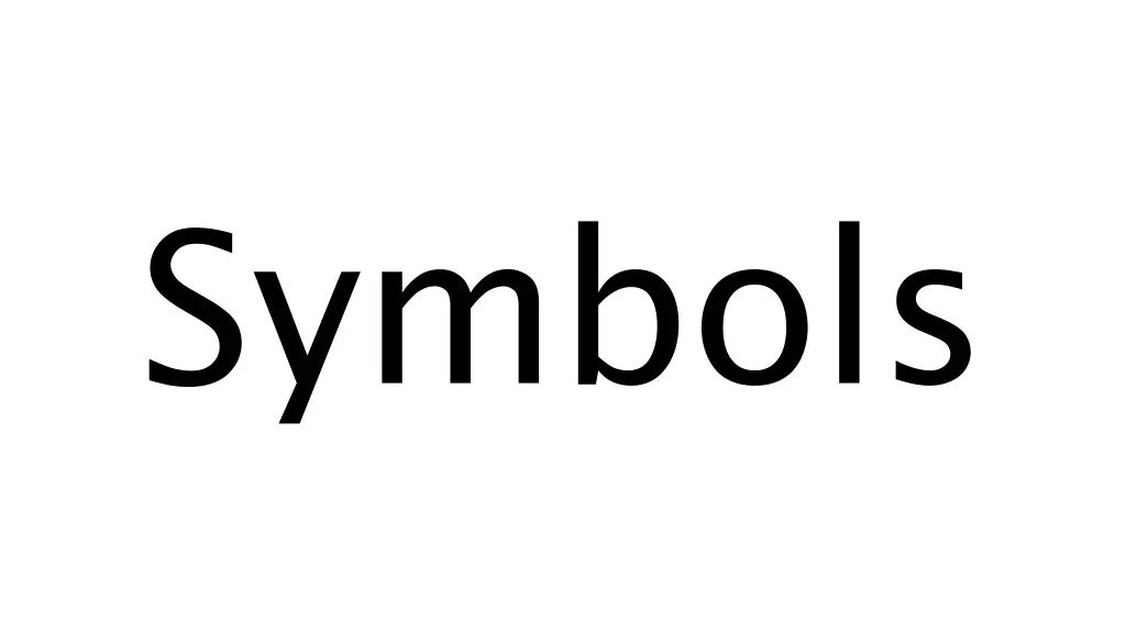 symbols