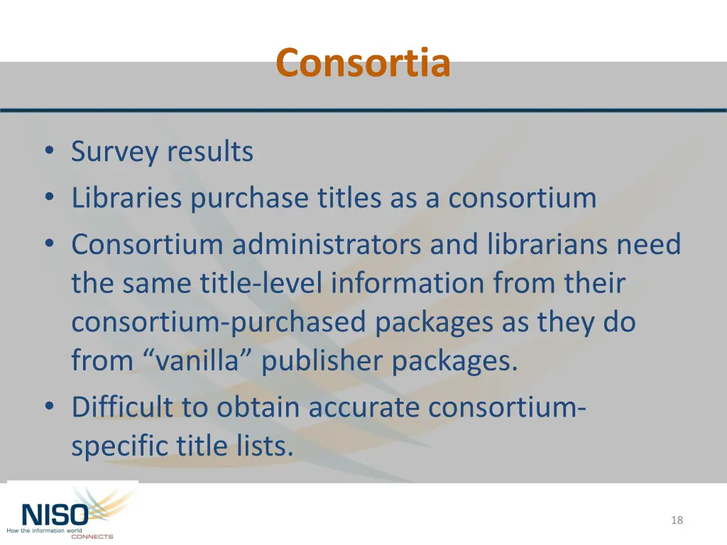 consortia