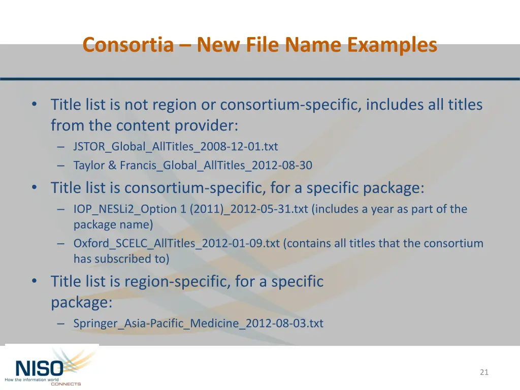 consortia new file name examples
