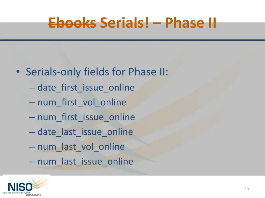 ebooks serials phase ii