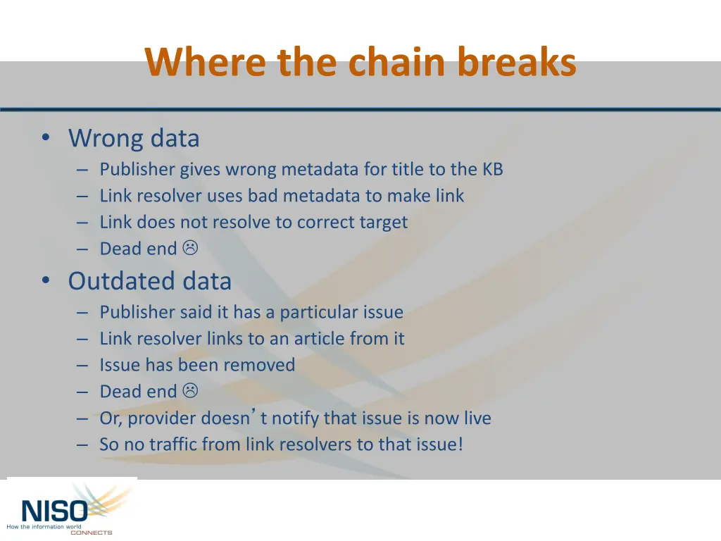 where the chain breaks