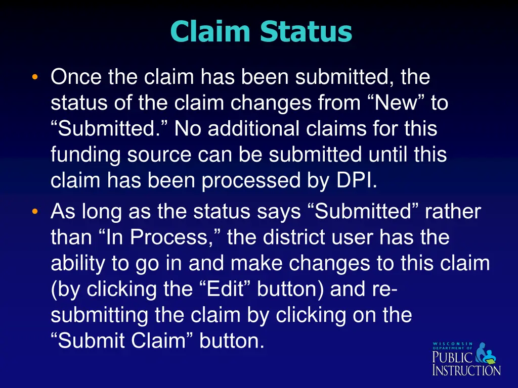 claim status