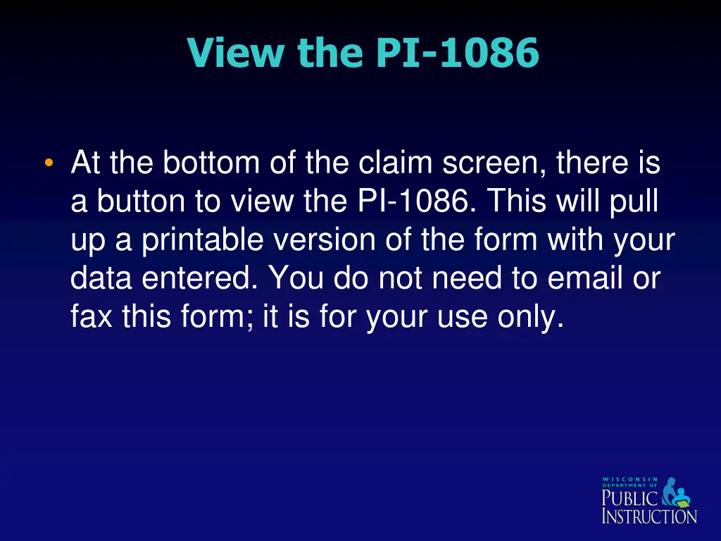 view the pi 1086