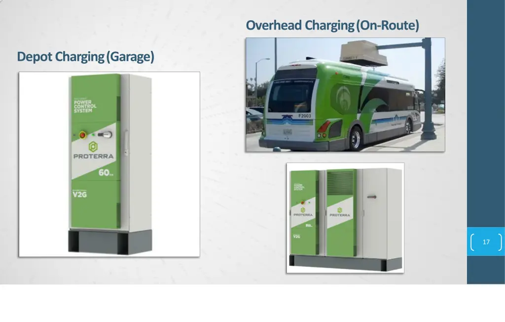 overhead charging on route