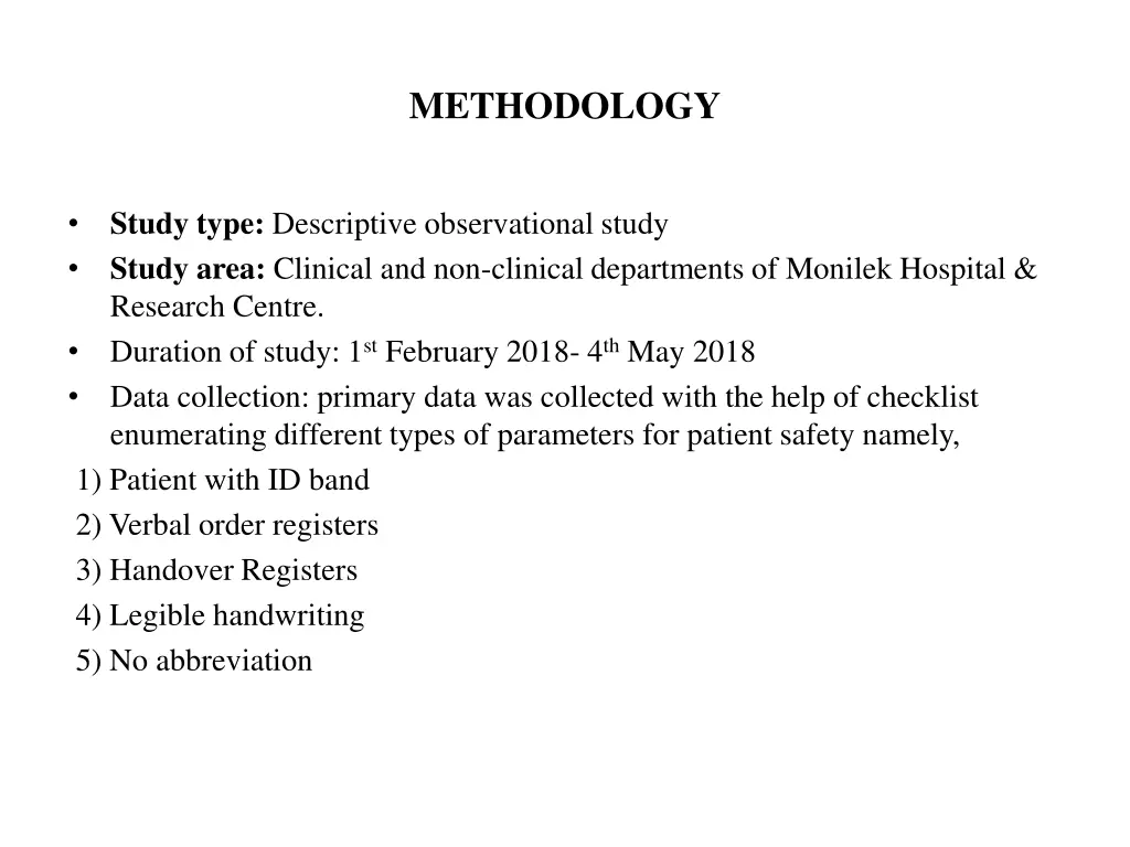 methodology