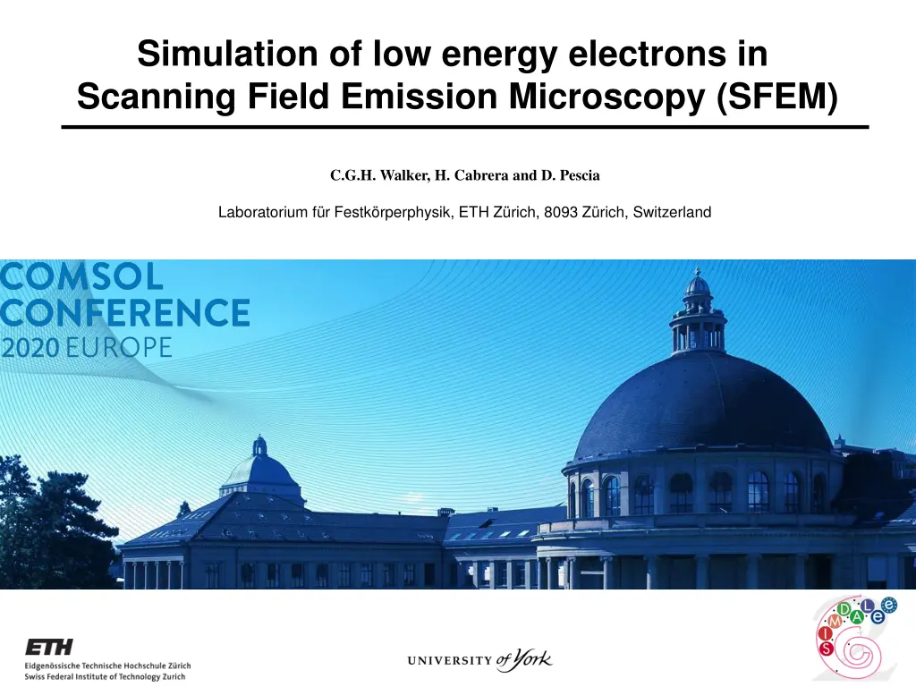 simulation of low energy electrons in scanning