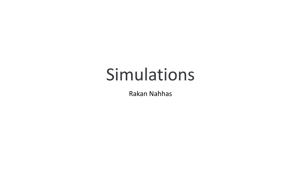 simulations