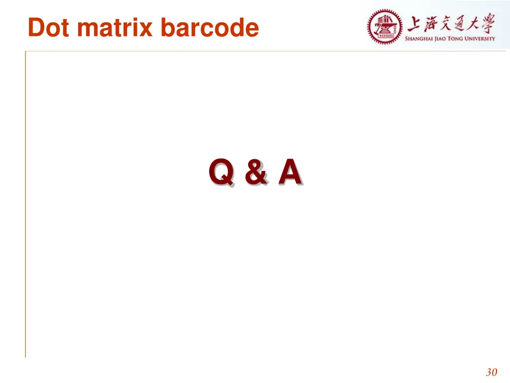 dot matrix barcode 1