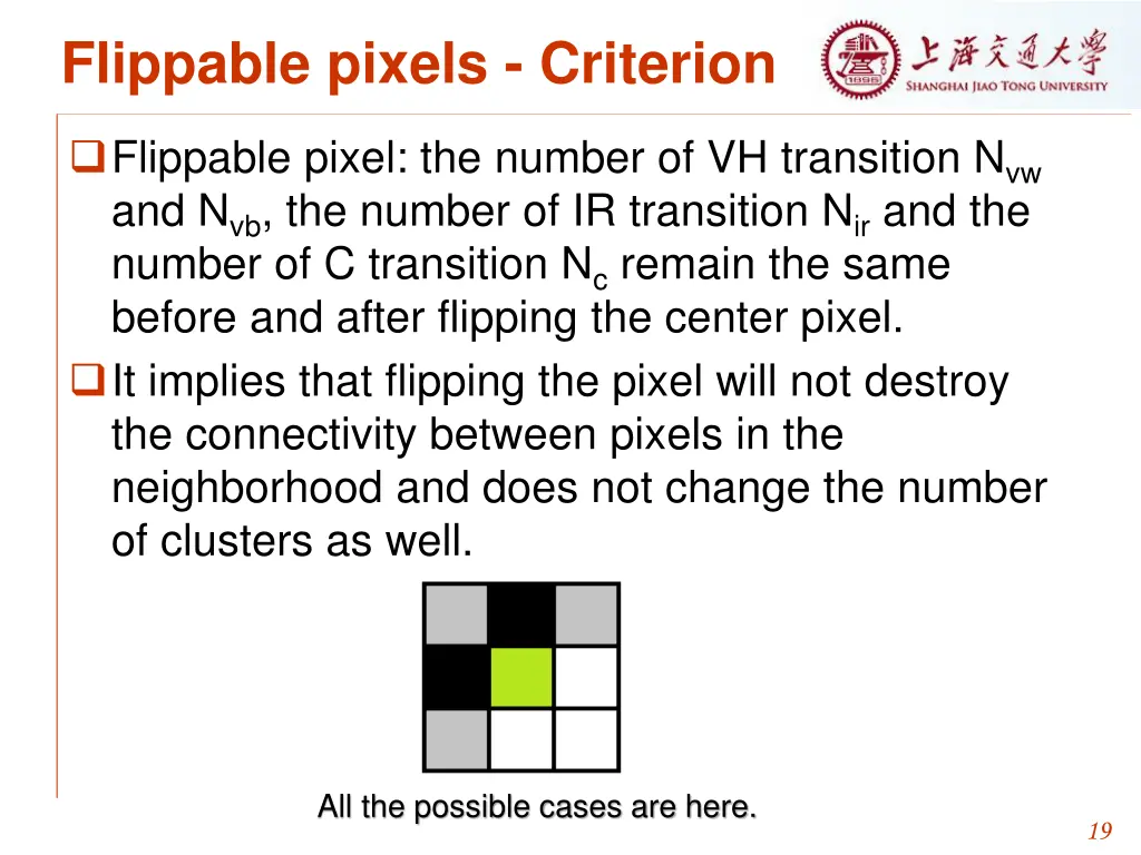 flippable pixels criterion 3