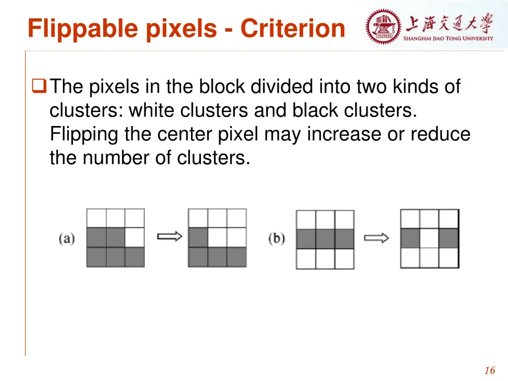 flippable pixels criterion