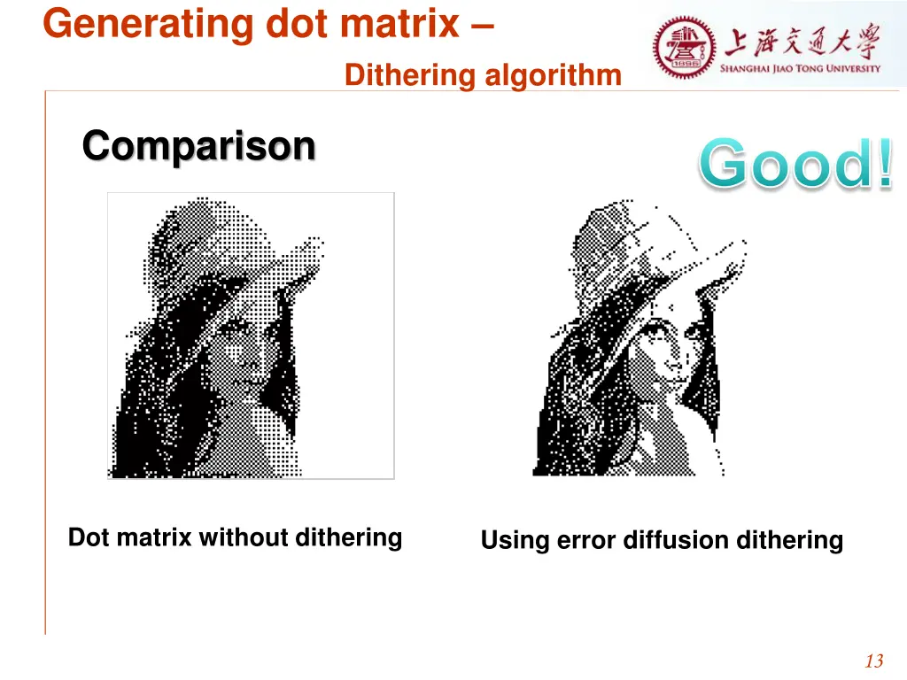generating dot matrix dithering algorithm 3