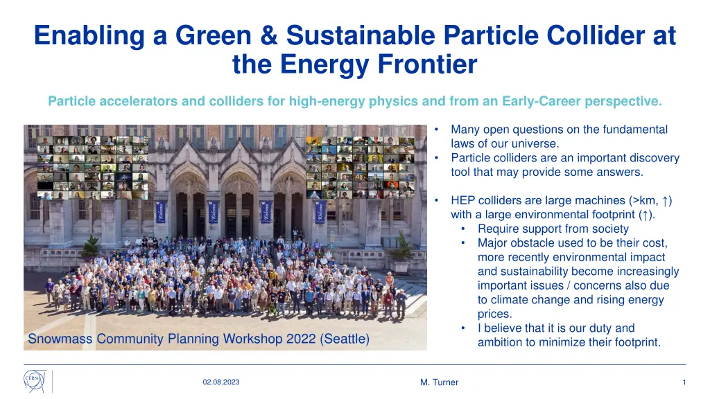 enabling a green sustainable particle collider