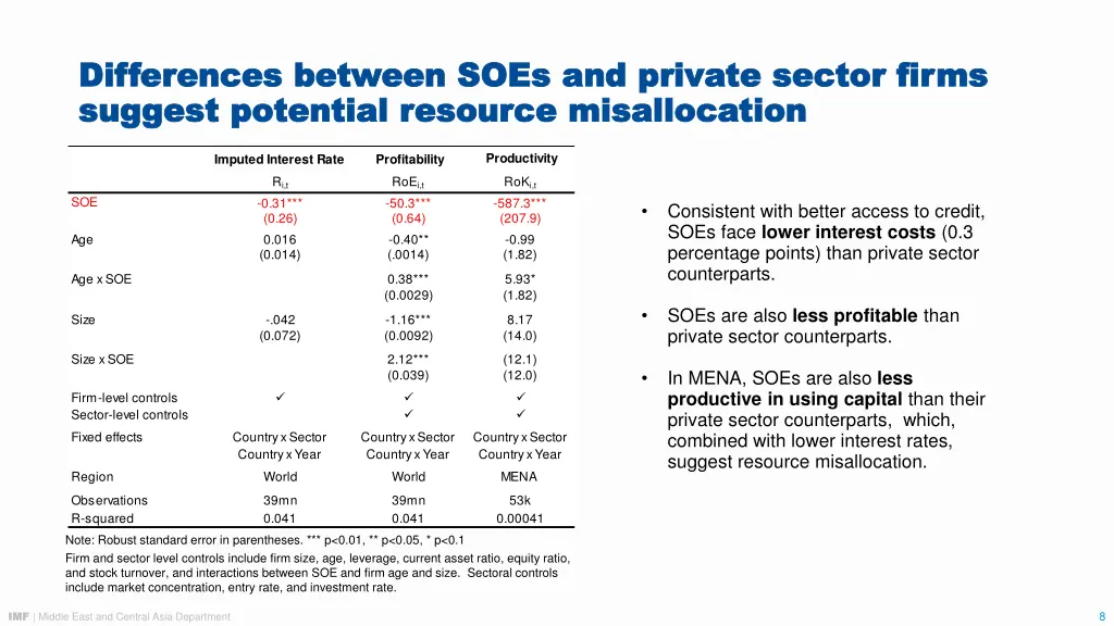 differences between soes and private sector firms