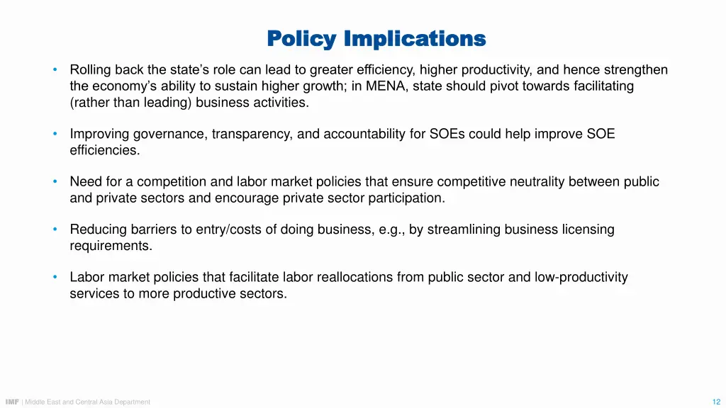 policy implications policy implications