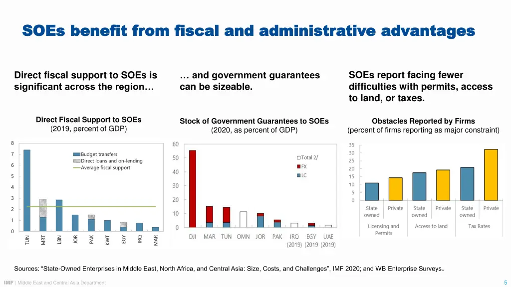 soes benefit from fiscal and administrative