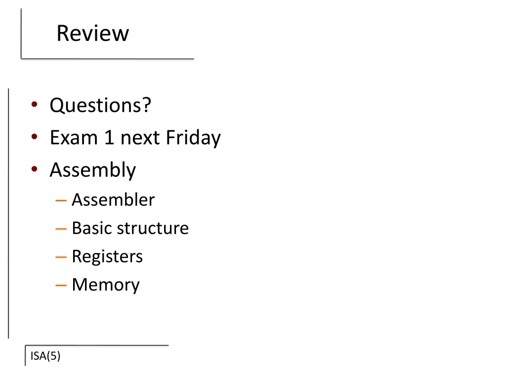review