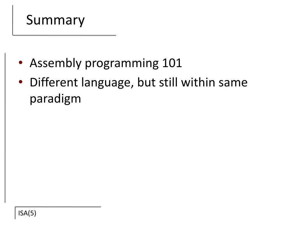 summary 1