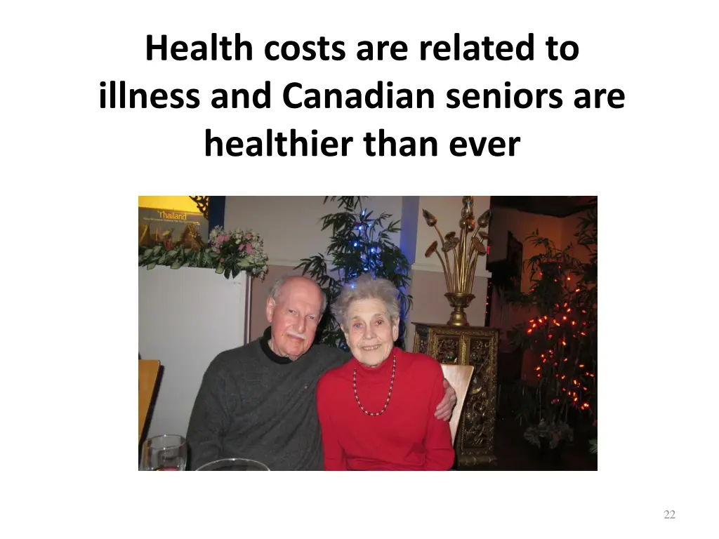 health costs are related to illness and canadian