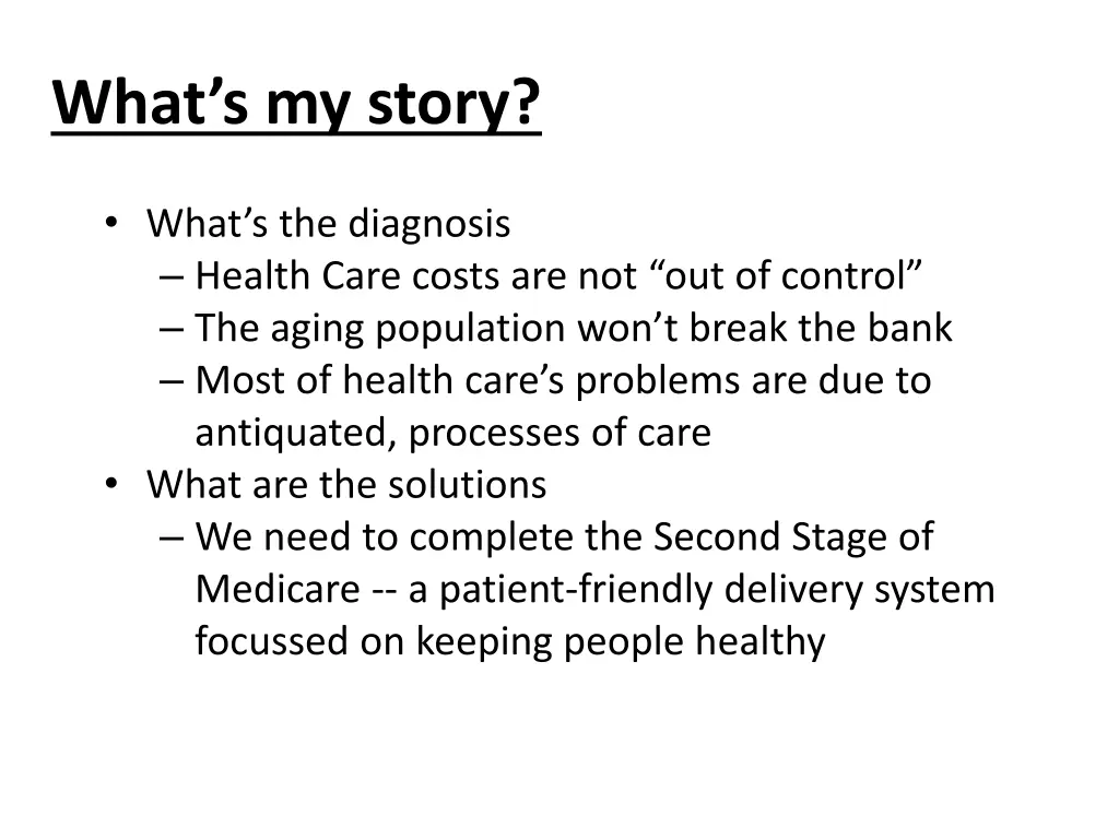 what s my story