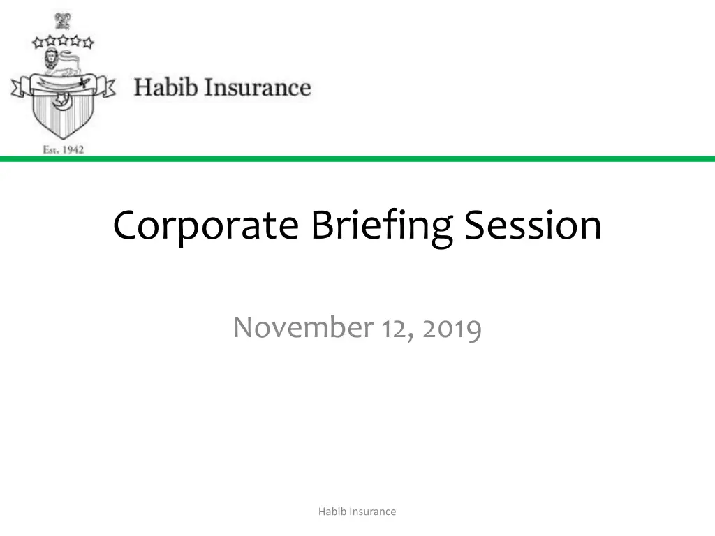 corporate briefing session