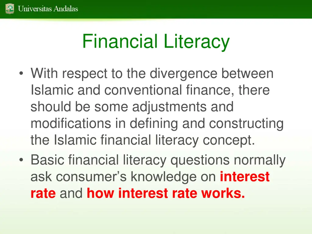 financial literacy 2