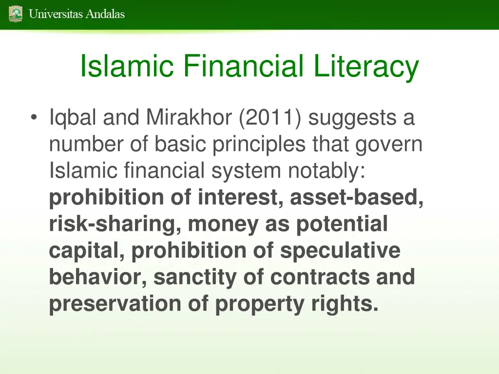 islamic financial literacy 1