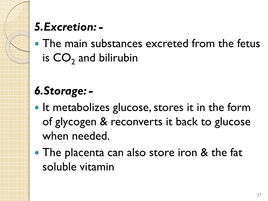 5 excretion the main substances excreted from