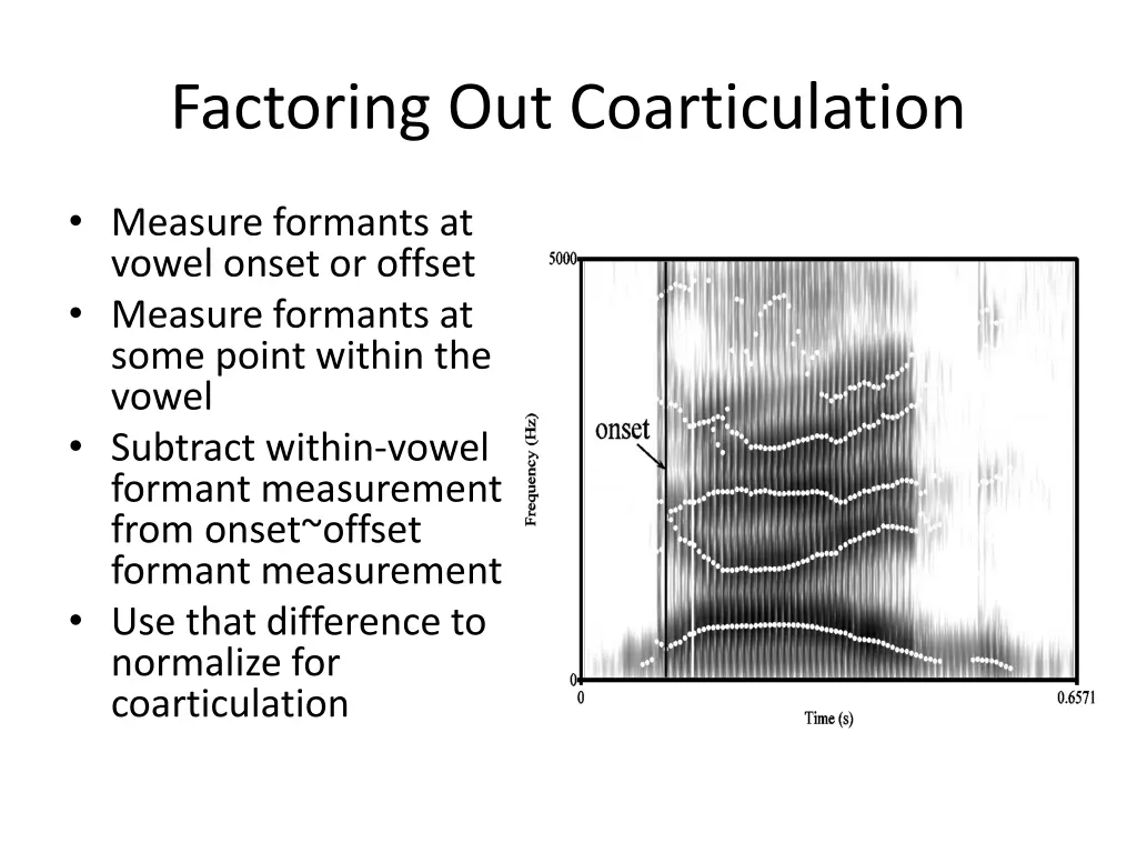 factoring out coarticulation