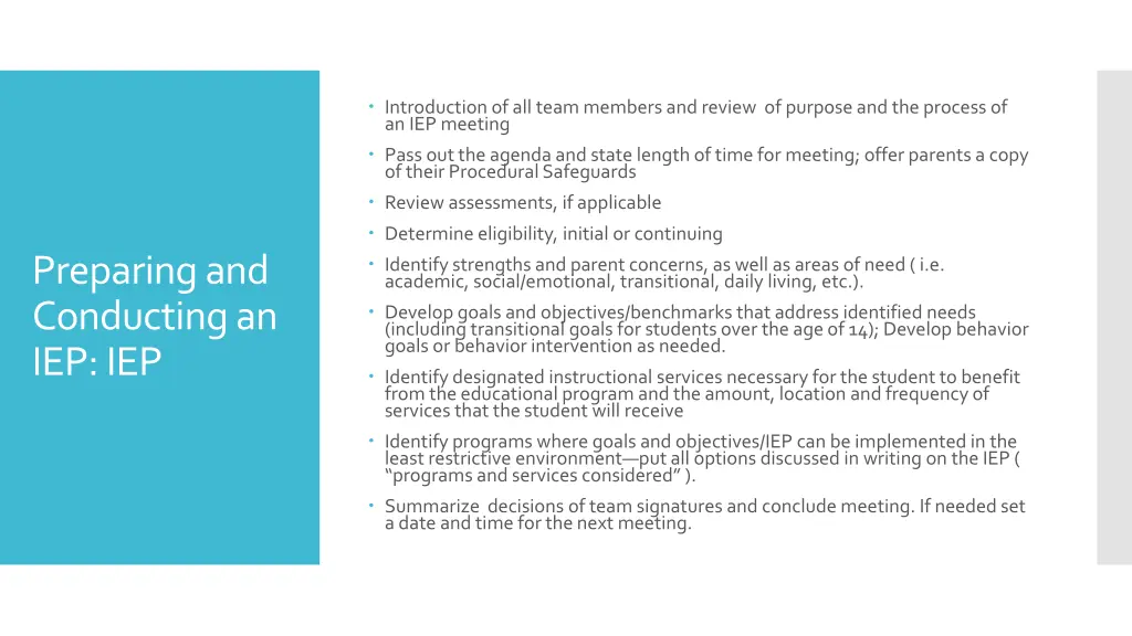 introduction of all team members and review