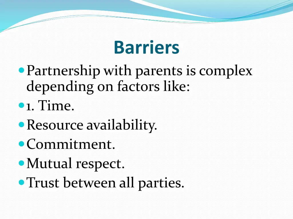 barriers