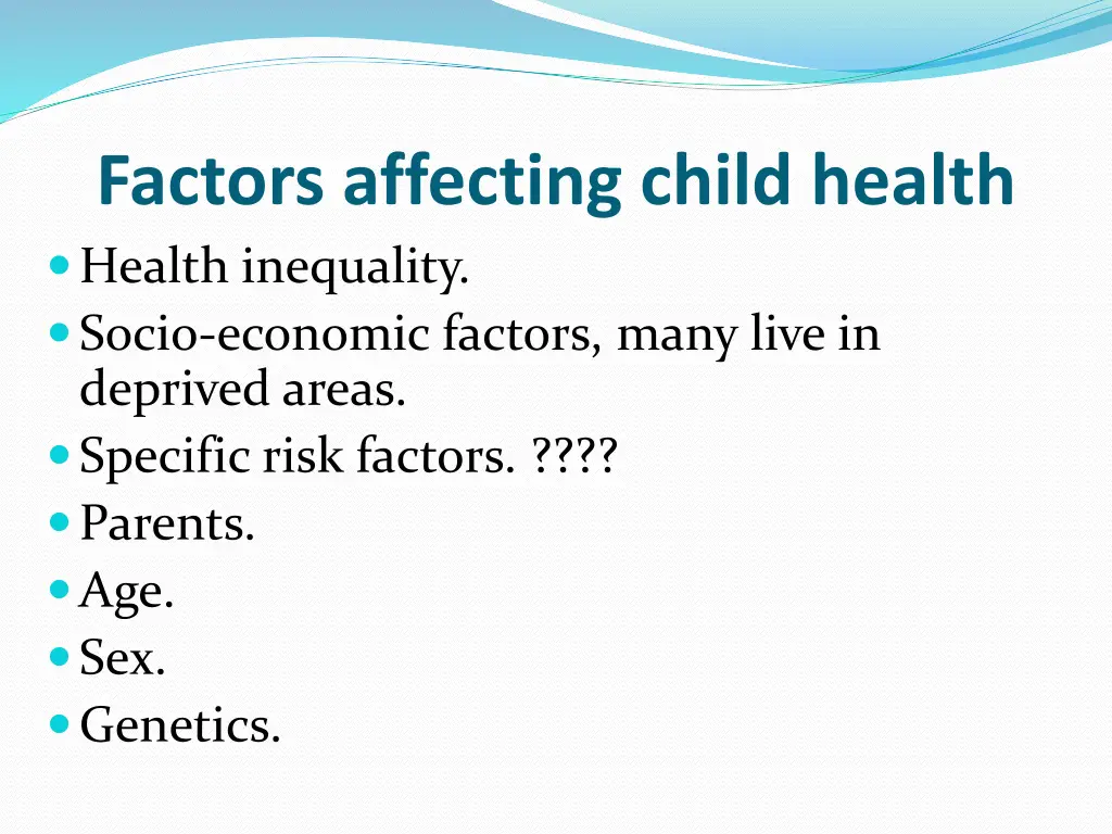 factors affecting child health health inequality