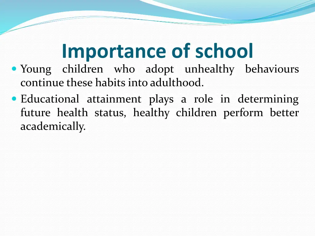 importance of school children who adopt continue