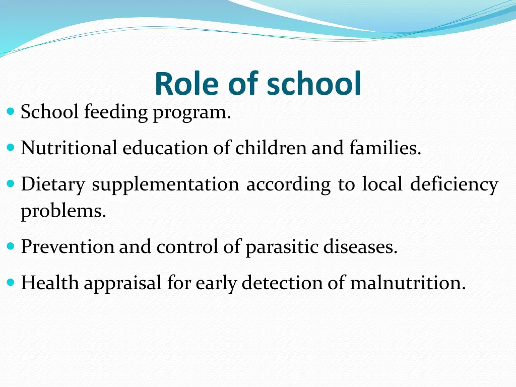 role of school